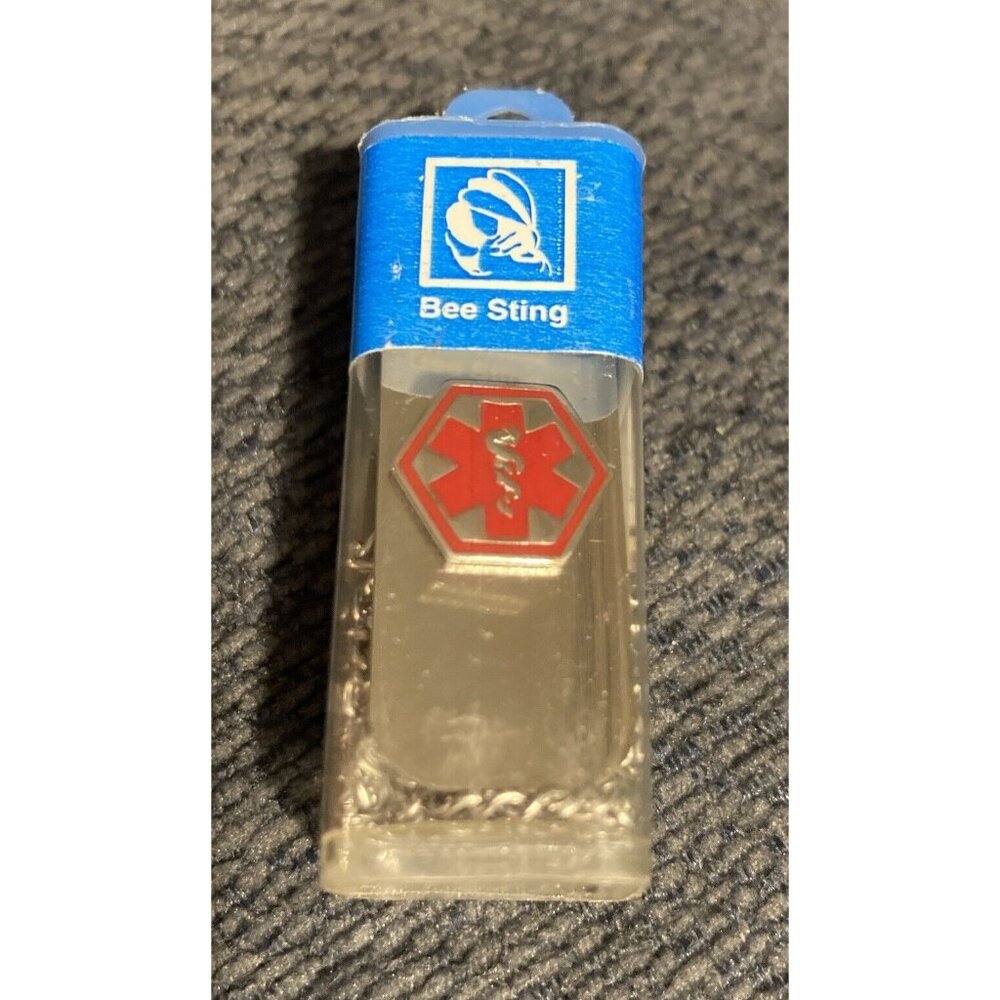 Bee Sting Allergy Medical Alert Apothecary Emergency Identification ID Chain